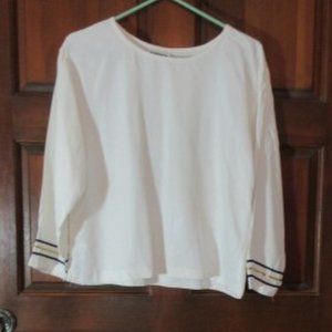 White Long Sleeve RAMPAGE Blouse Size 11